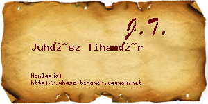 Juhász Tihamér névjegykártya