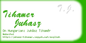 tihamer juhasz business card